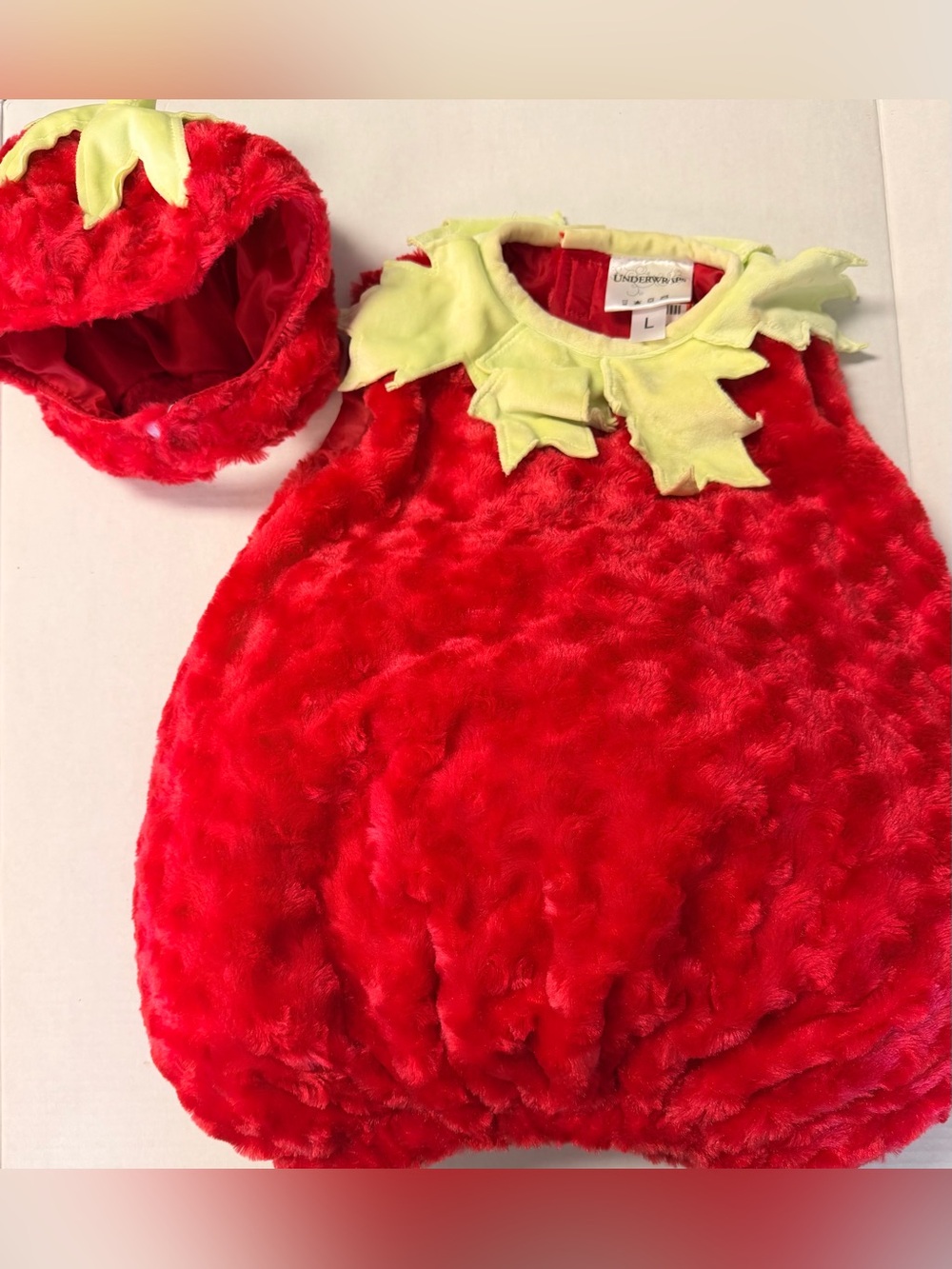 Underwraps Toddler Strawberry Costume 18-24/2T